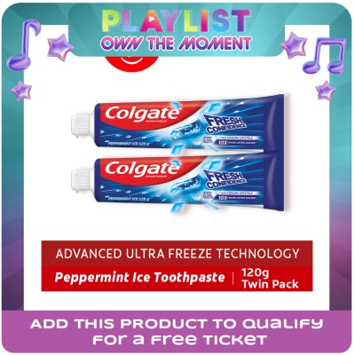 COLGATE - Fresh Confidence Peppermint Ice Fresh Toothpaste 120g Twin Pack