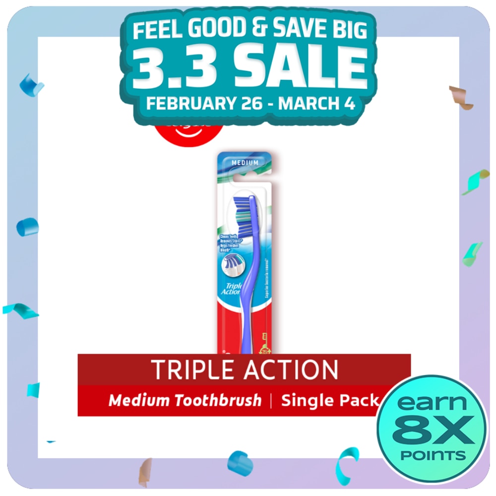 Triple Action Toothbrush