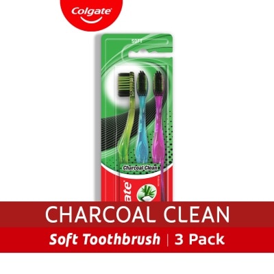 COLGATE Bamboo Charcoal Toothbrush Soft Buy 2 Get 1 Free