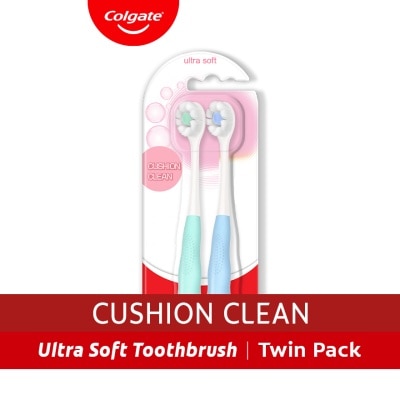 COLGATE Cushion Clean Toothbrush Twinpack 50g