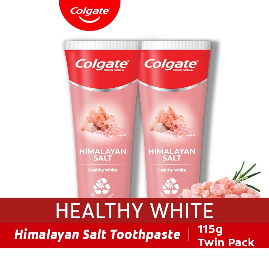 Colgate Naturals Himalayan Salt Toothpaste 115g Twin Pack