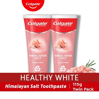 COLGATE Naturals Himalayan Salt Whitening Toothpaste Twin Pack 115g x 2