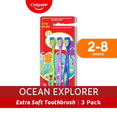 COLGATE - Colgate Kids Ocean Explorer (2-5 Years Old) Toothbrush Pack of 3