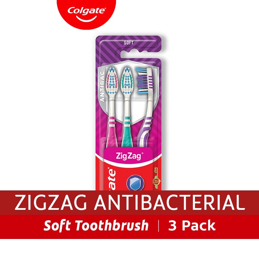 Colgate Zigzag Plus Toothbrush Pack of 3 image