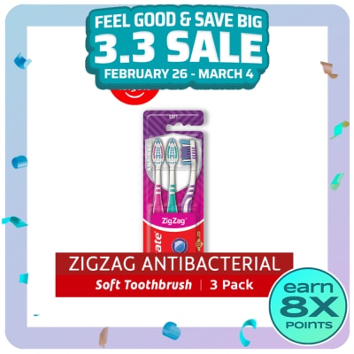 COLGATE Zigzag Toothbrush 2 Plus 1