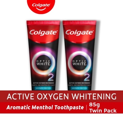 COLGATE - Colgate Optic White O2 Whitening Toothpaste 85g Twin Pack