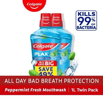 COLGATE - Colgate Plax Peppermint Fresh Mouthwash 1L Pack of 2 image