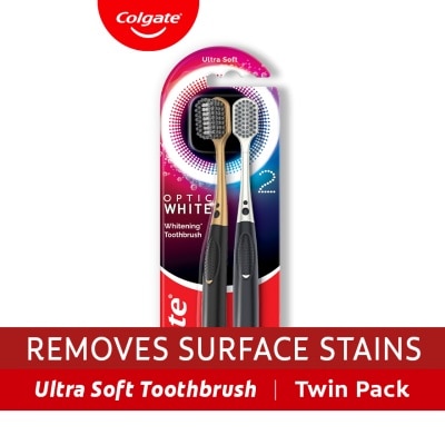 COLGATE COLGATE Optic White O2 Toothbrush 2 Pack (Ultra Soft)