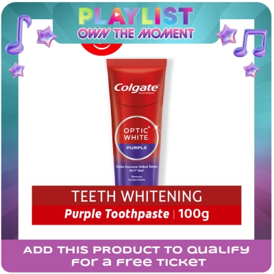 COLGATE - COLGATE Optic White Purple Toothpaste Whitening Toothpaste 100g
