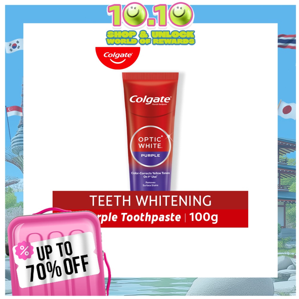 COLGATE Optic White Purple Toothpaste Whitening Toothpaste 100g