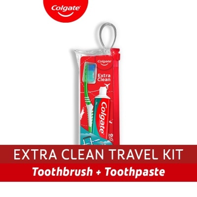 COLGATE - Colgate Great Regular Flavor Cool Mint Toothpaste 50g + Colgate Extra Clean Toothbrush Travel Kit image