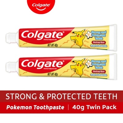COLGATE - COLGATE Kids Pokemon Strawberry Flavor Twin Pack 40g image