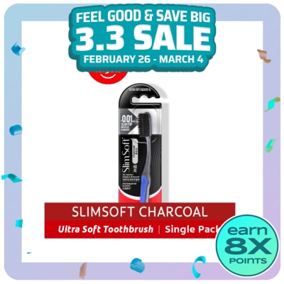 COLGATE Toothbrush Slim Soft Charcoal 1s