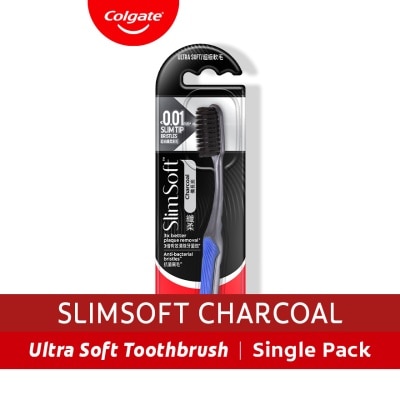 COLGATE Toothbrush Slim Soft Charcoal 1s