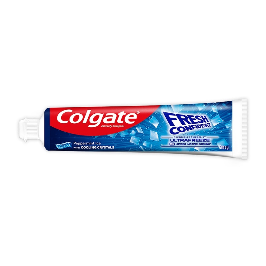 Colgate Fresh Confidence Cooling Crystals Peppermint Ice Toothpaste 193g image