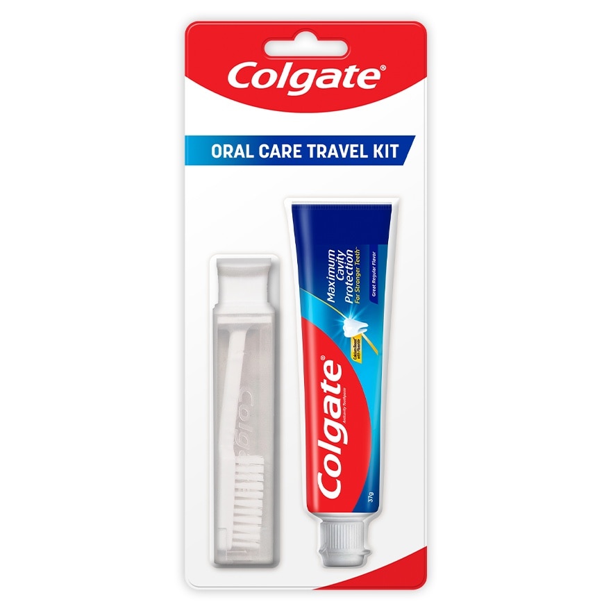 Colgate Travel Toothbrush with FREE Colgate Great Regular Flavor Toothpaste 25mL image