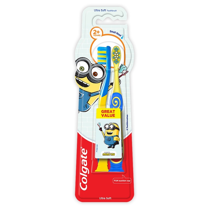 Colgate Minions Junior Toothbrush (2-5 Years Old) Pack of 2