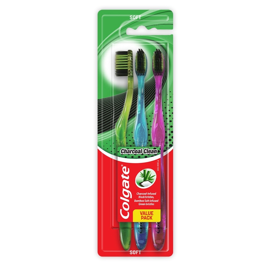 Colgate Charcoal Clean Toothbrush Pack of 3