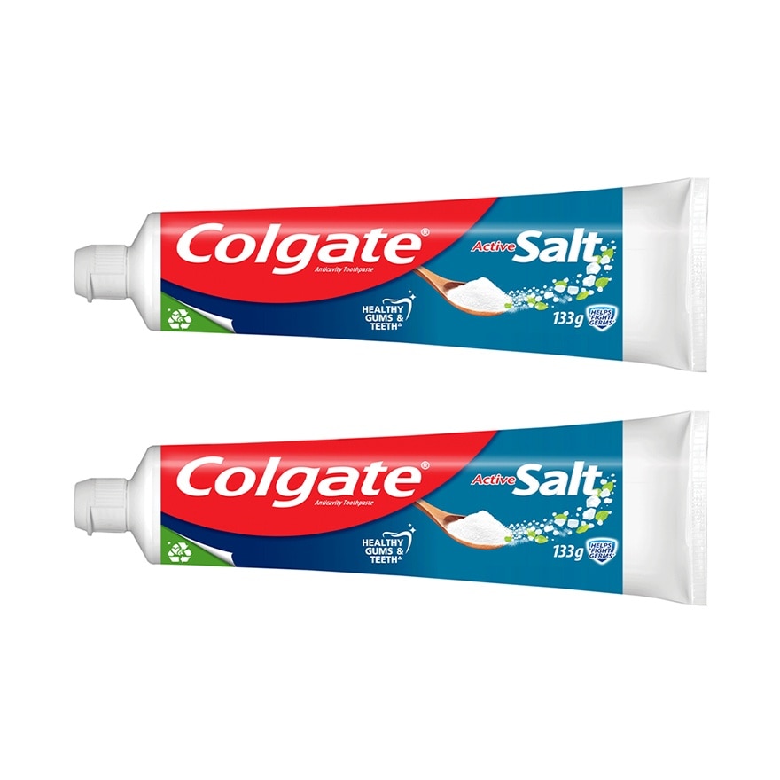 Colgate Active Salt Natural Toothpaste 133g Twin Pack