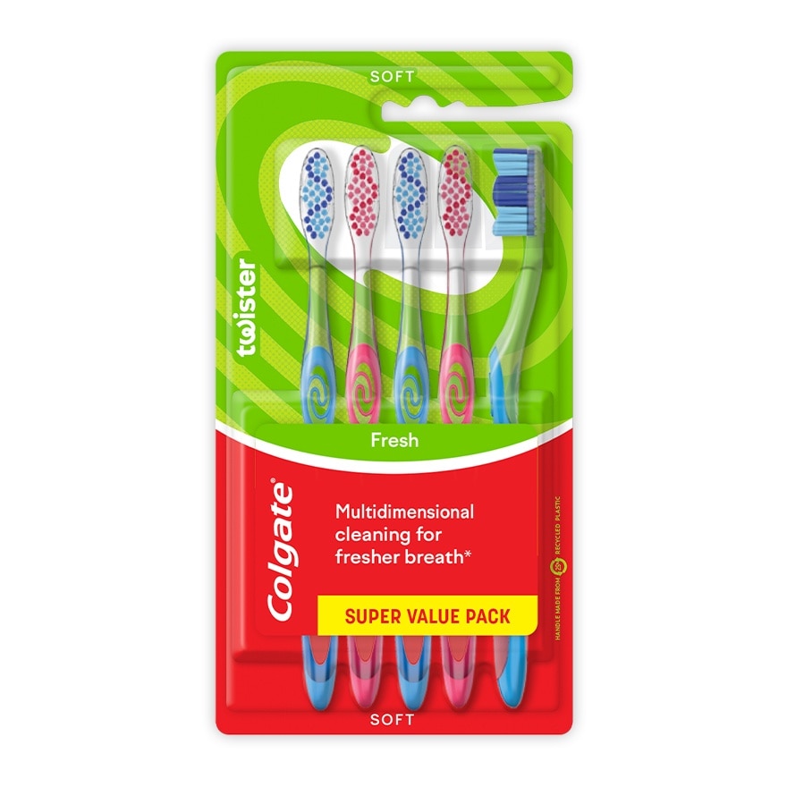 Colgate Twister Fresh Toothbrush Pack of 5