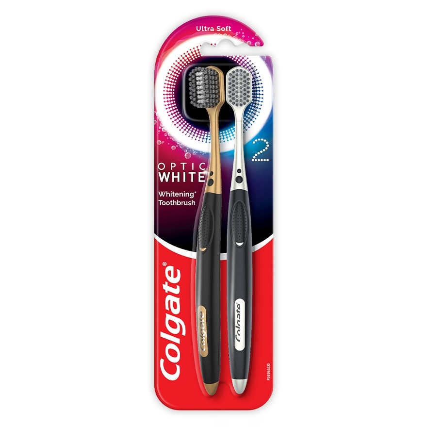 Colgate Optic White O2 Toothbrush Pack of 2 image