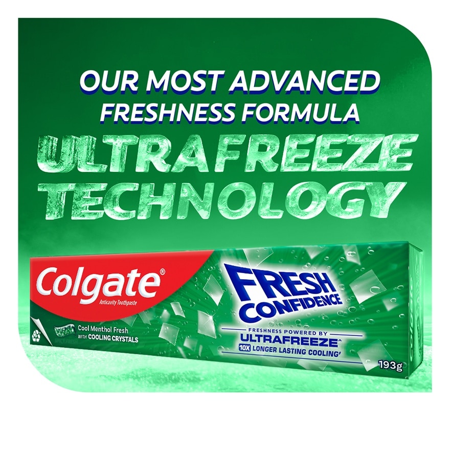 Colgate Fresh Confidence Cooling Crystals Cool Menthol Fresh Toothpaste 125g image