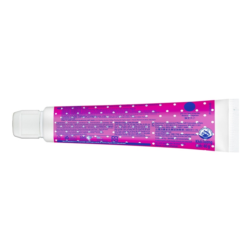 Colgate Kids Barbie Bubble Fruit Toothpaste 40g