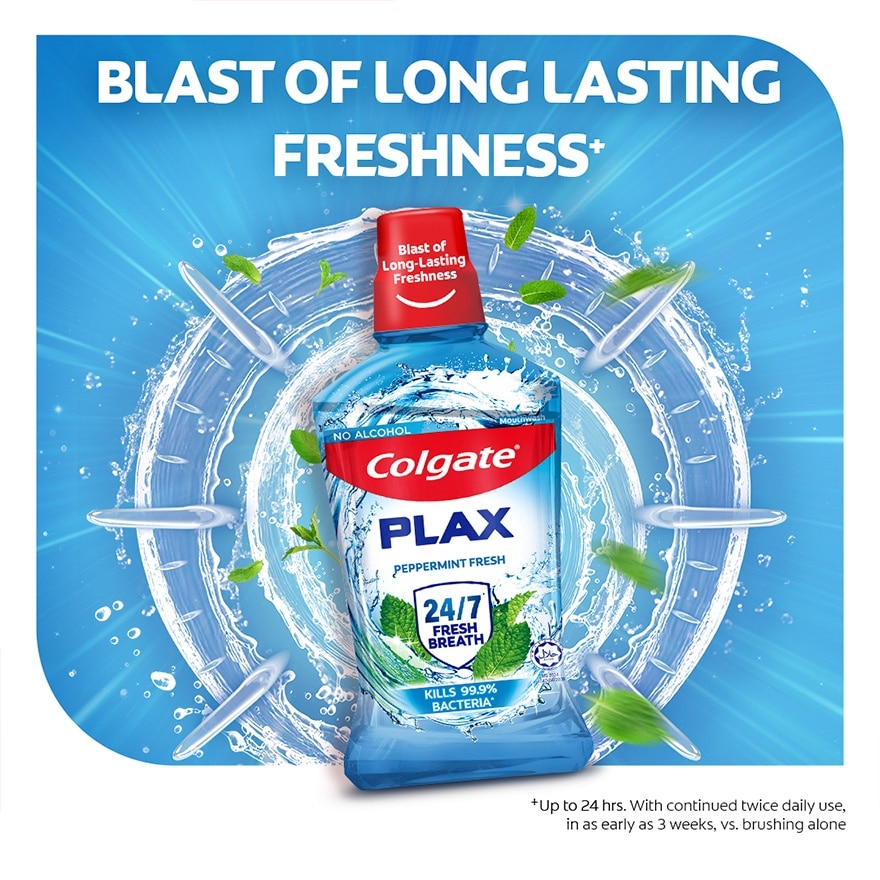Colgate Plax Peppermint Fresh Mouthwash 60mL