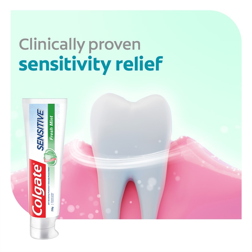 Colgate Sensitive Fresh Mint Toothpaste 110g Twin Pack