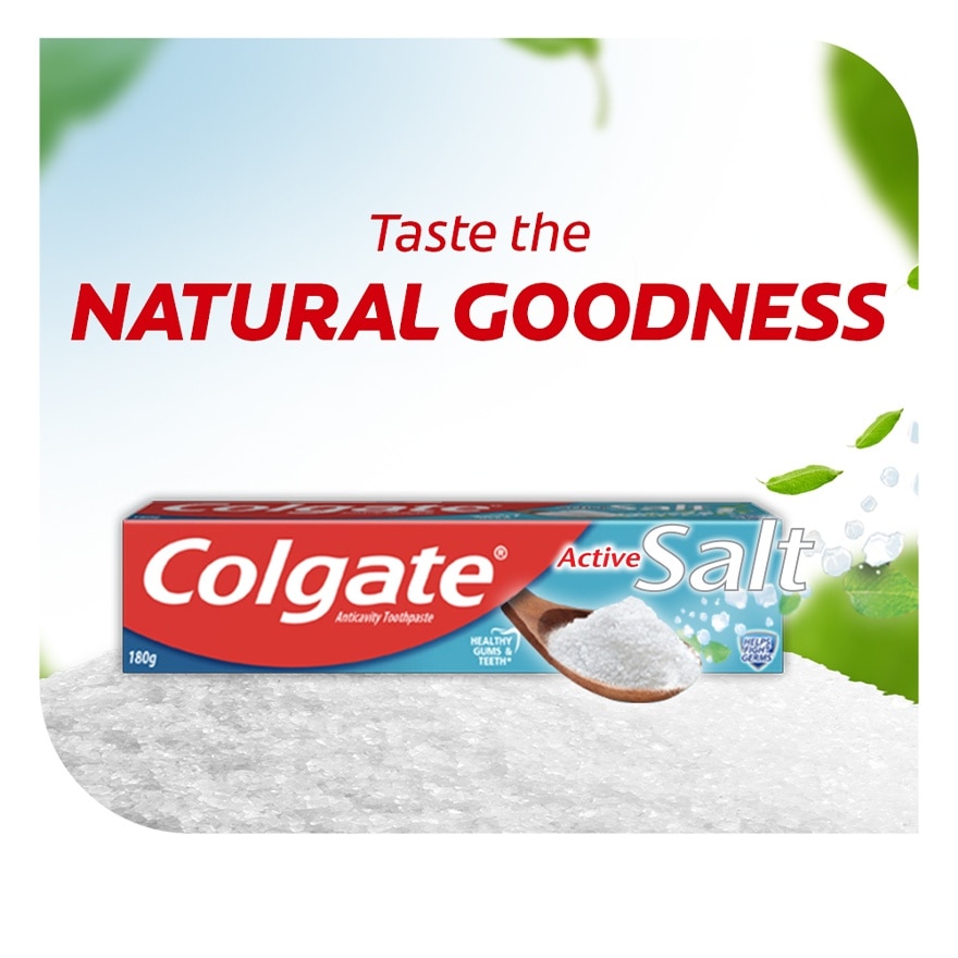 Colgate Active Salt Natural Toothpaste 133g Twin Pack