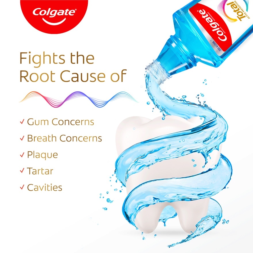 Colgate Total Fresh Mint Mouthwash 250mL