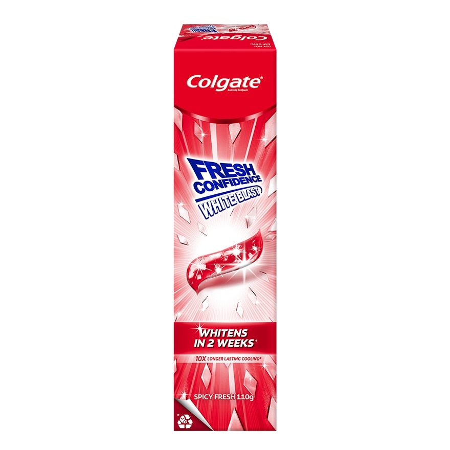 Colgate Fresh Confidence White Blast Spicy Fresh Toothpaste 110g image