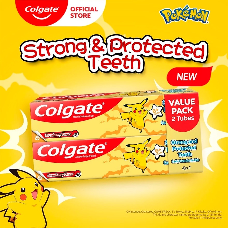 Colgate Kids Pokemon Toothpaste 40g Twin Pack image