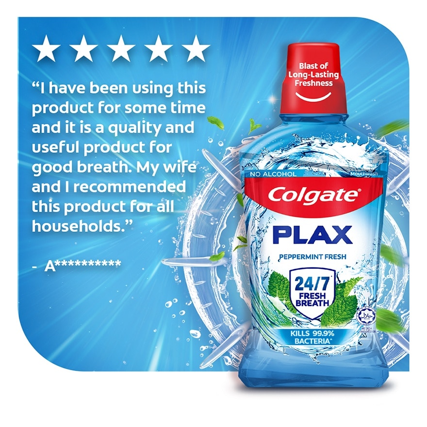 Colgate Plax Peppermint Fresh Mouthwash 60mL