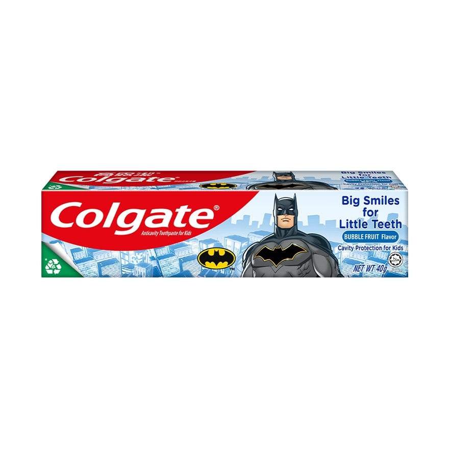 Colgate Kids Batman Bubble Fruit Toothpaste 40g