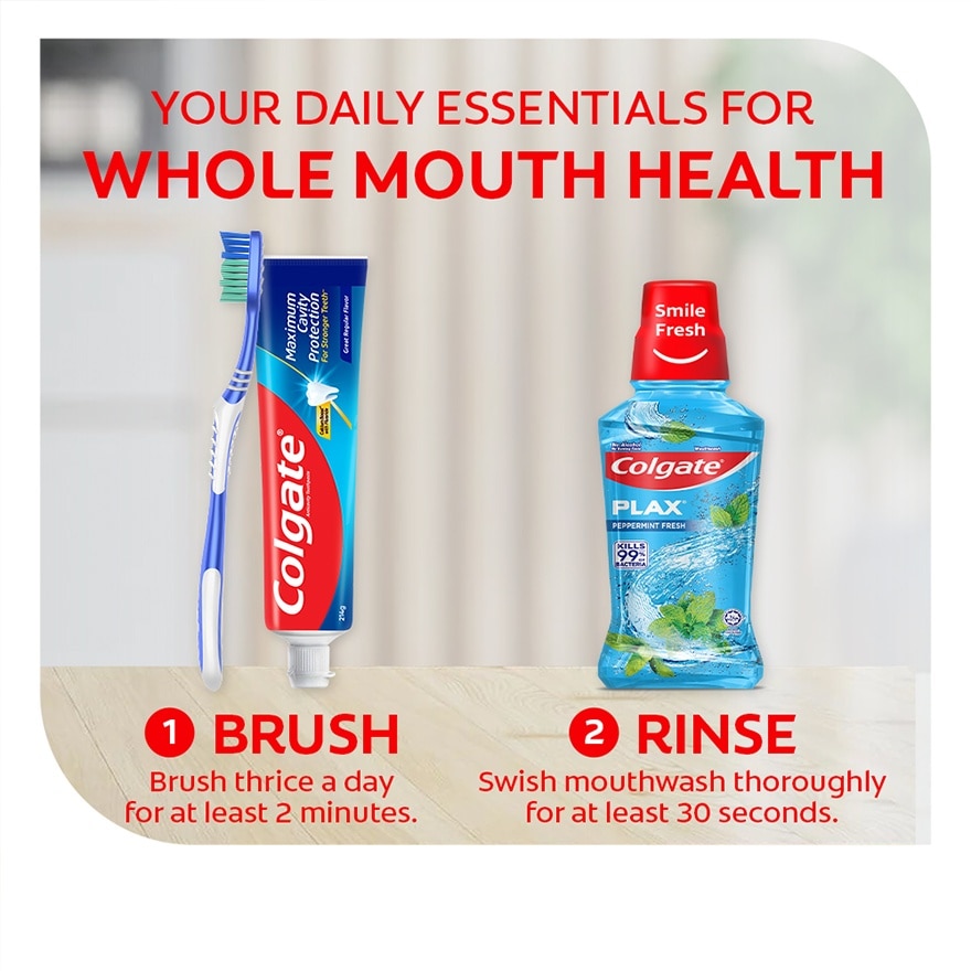 Colgate Maximum Cavity Protection Great Regular Flavor Anti-Cavity Family Toothpaste 132g Twin Pack