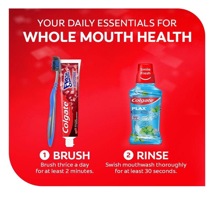 Colgate Fresh Confidence Cooling Crystals Spicy Fresh Toothpaste 120g Twin Pack