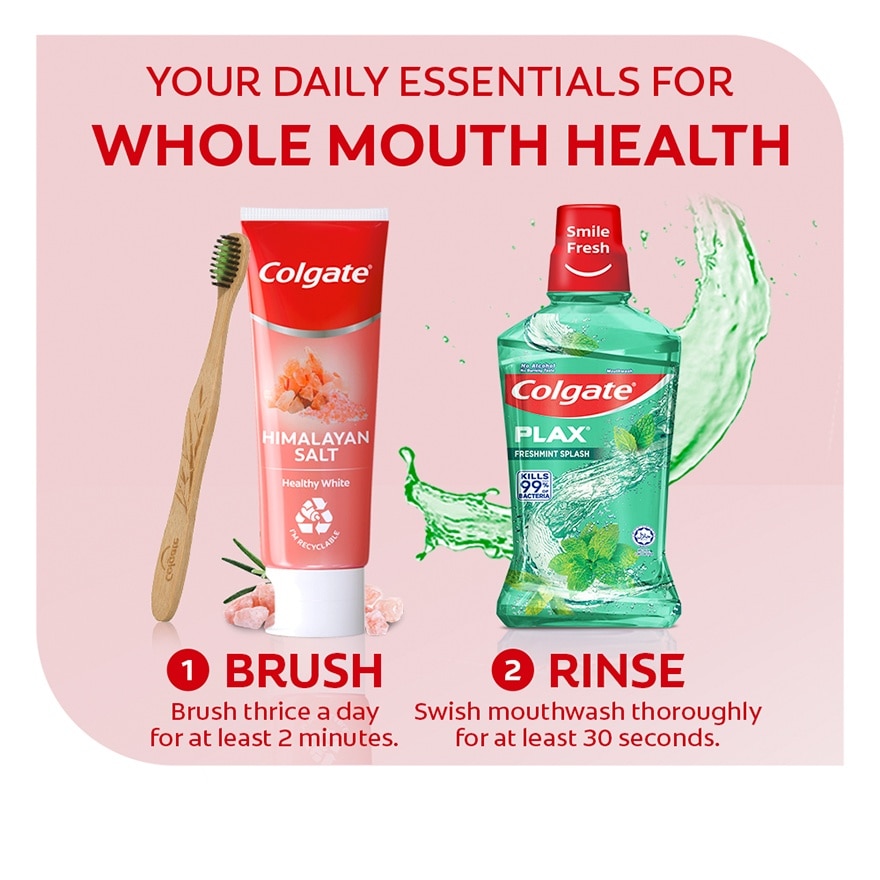 Colgate Naturals Himalayan Salt Toothpaste 115g Twin Pack image