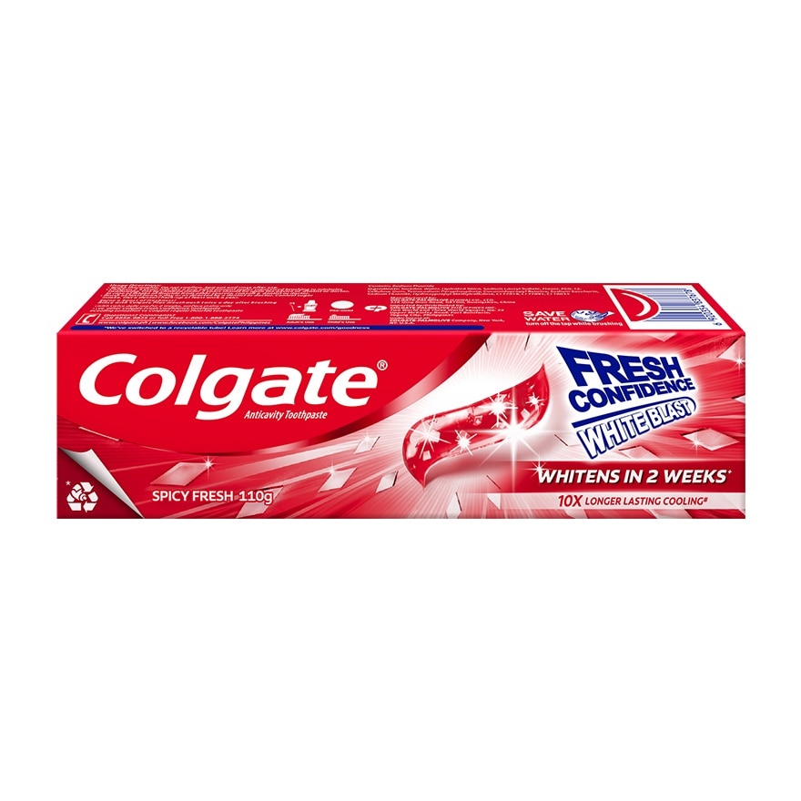 Colgate Fresh Confidence White Blast Spicy Fresh Toothpaste 110g image