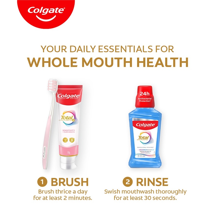 Colgate Total Sensitive + Gum Health Antibacterial Toothpaste 110g Twin Pack