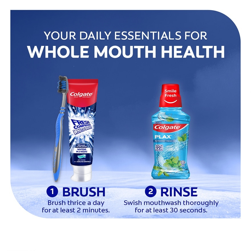 Colgate Fresh Confidence White Blast Icy Fresh Toothpaste 150g Twin Pack image