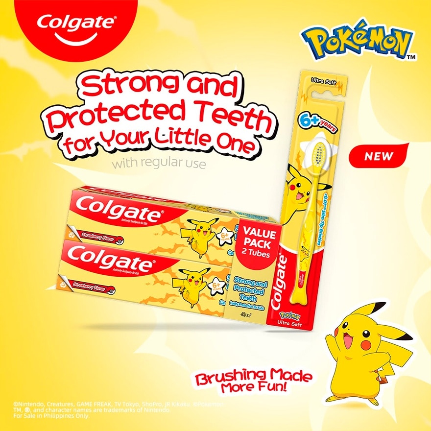 Colgate Kids Pokemon (6+ Years Old) Toothbrush image