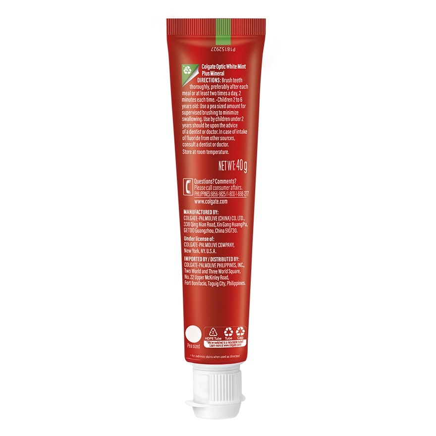 Colgate Optic White Sparkling White WhiteningToothpaste 40g