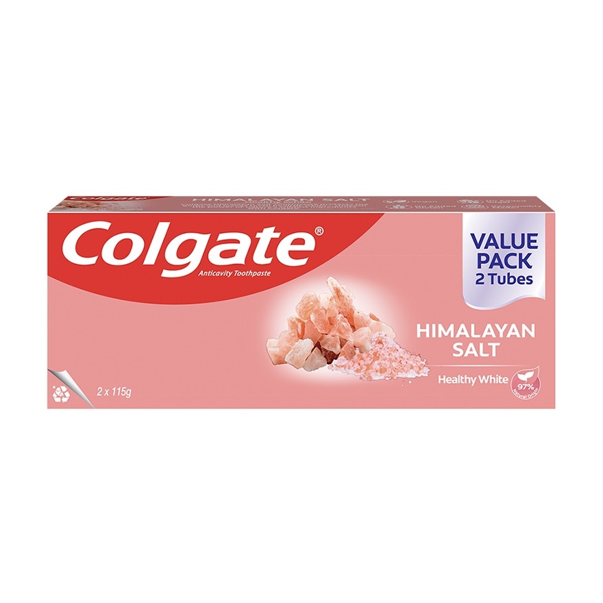 Colgate Naturals Himalayan Salt Toothpaste 115g Twin Pack image