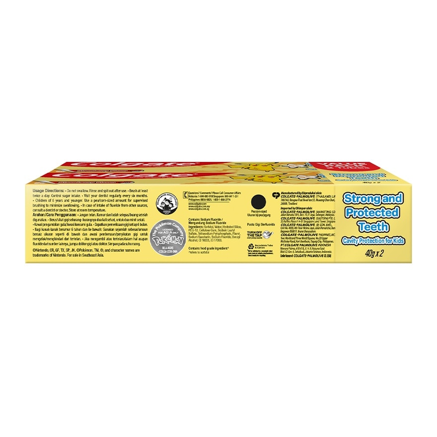Colgate Kids Pokemon Toothpaste 40g Twin Pack image