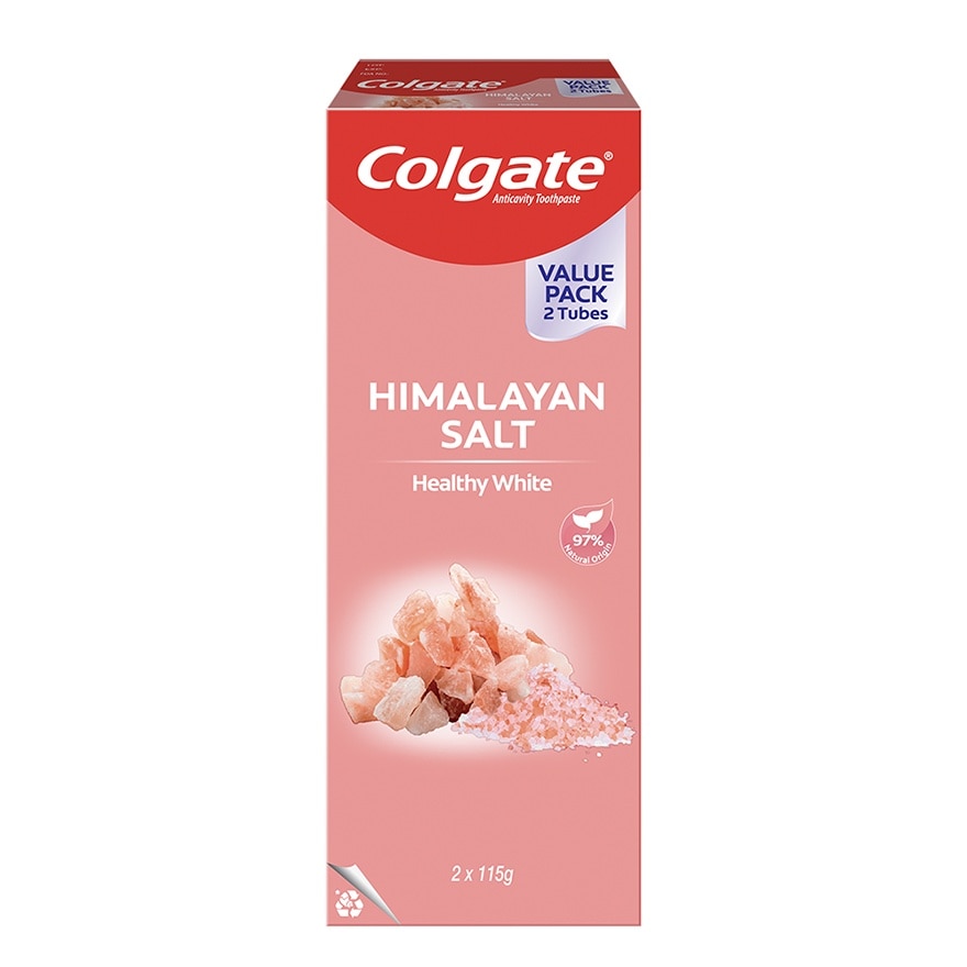 Colgate Naturals Himalayan Salt Toothpaste 115g Twin Pack image
