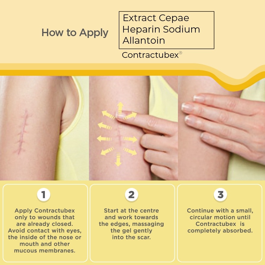 CONTRACTUBEX Extract Cepae + Heparin Sodium + Allantoin Scar Gel 20g