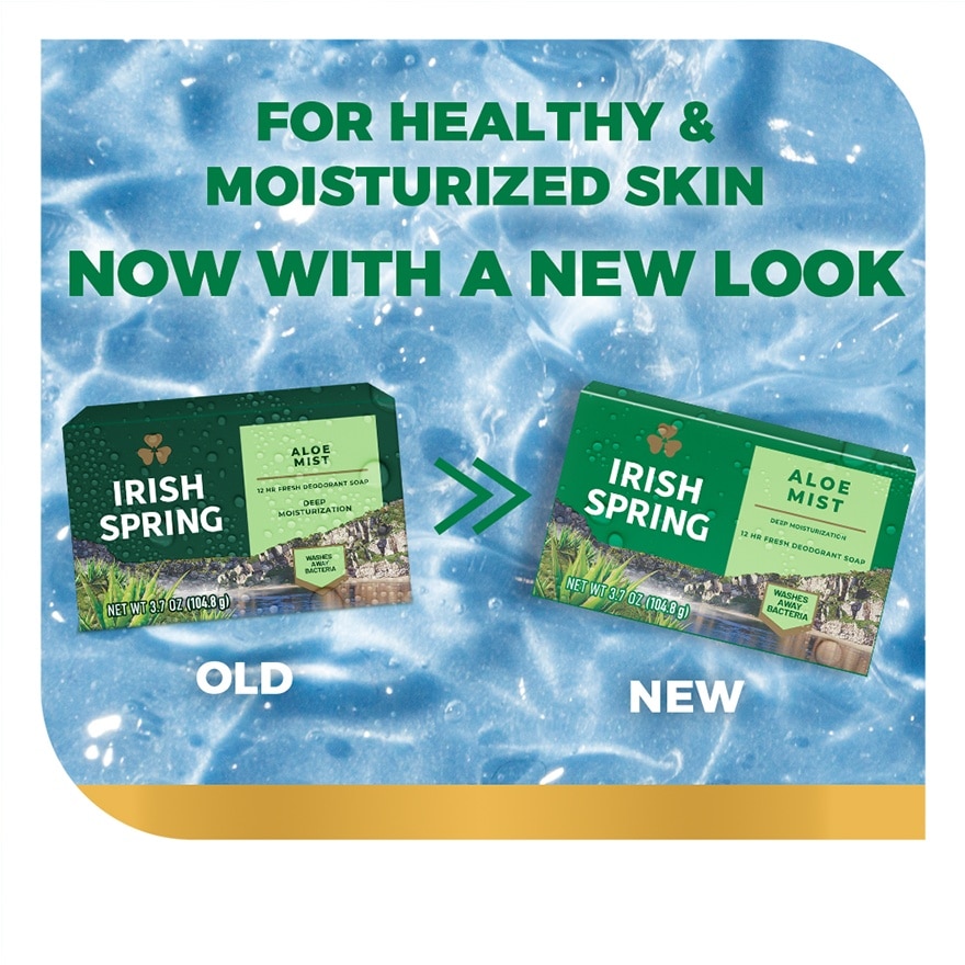 Irish Spring Aloe Mist Body Bar Soap 3.7 oz. image