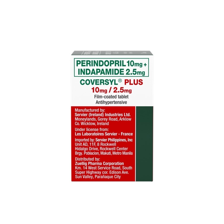 COVERSYL Perindopril Arginine + Indapamide 10mg/2.5mg Sold Per Piece [Prescription Required] image