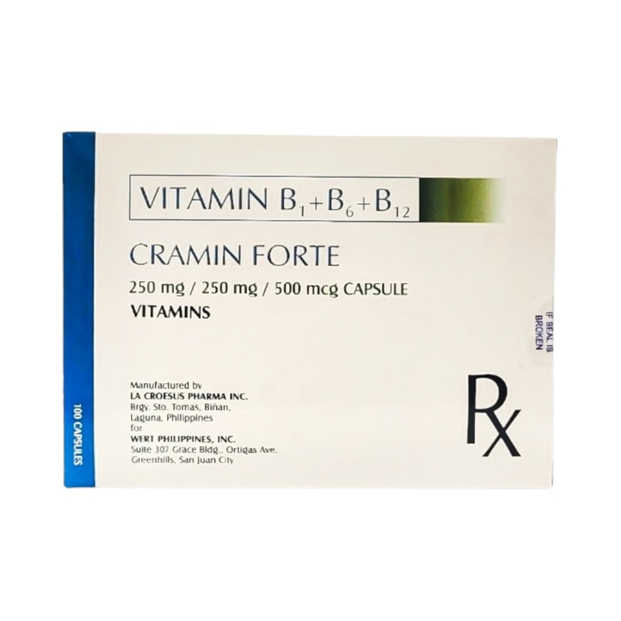Cramin Forte Vit B Complex Cap Sold Per Piece